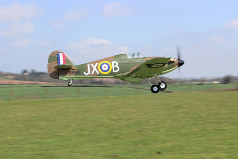 Okehampton Model Flying Club Member, Chris Podbury's Hurricane, Bow 20042013